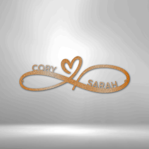 Personalized  Infinity Couples Wall Art